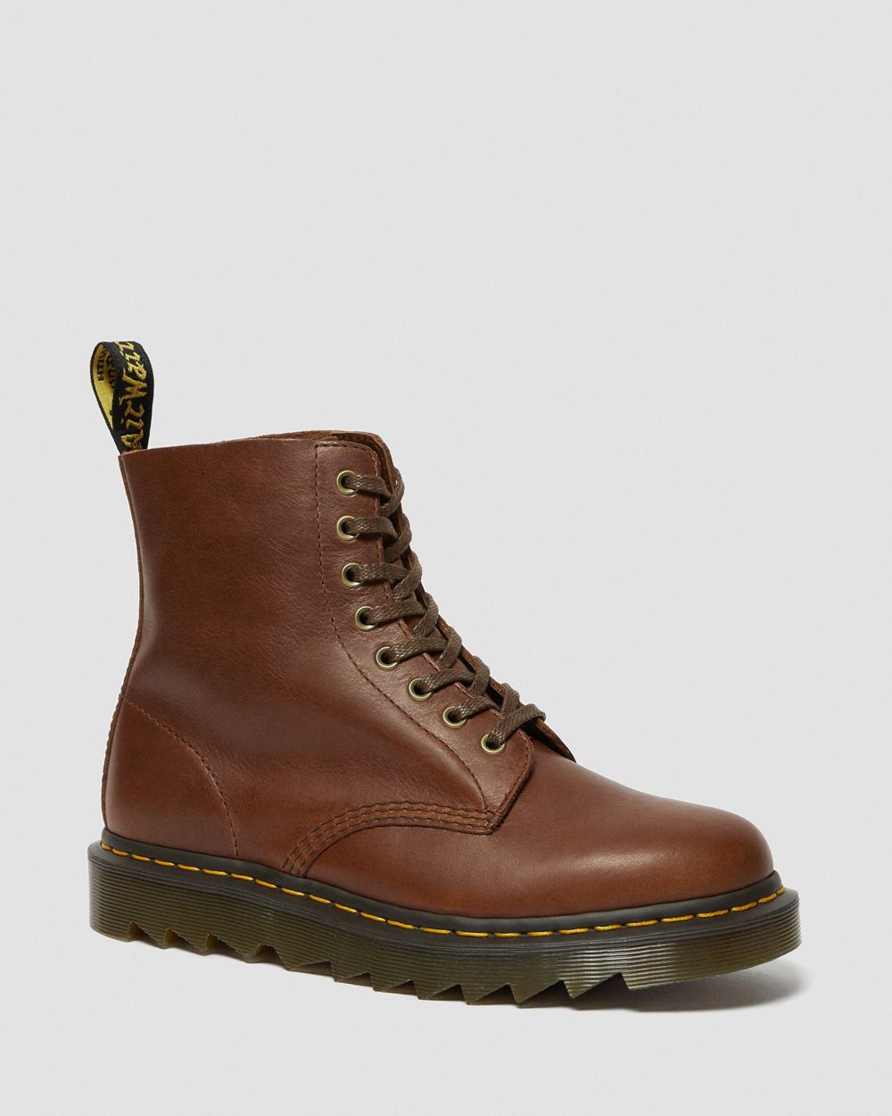 Dr Martens 1460 Pascal Ziggy Kožené Šnurovacie Topánkylar Panske ( Tan ) SK 463-YUPRZF